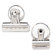 Sparco Products Bulldog Clip, Magnetic Back, Size 1, 1-1/4"W, 3/8"Cap, 18/BX, SR
