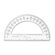 Sparco Products Plastic Protractor, 6" Long, Clear
