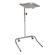 Hausmann Industries Height-Adjustable Mayo Tray Stand, Chrome