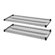Lorell 2-Extra Industrial Wire Shelves, 48" x 18", Black