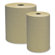 Genuine Joe Embossed Hardwound Roll Towels, 2" Core, 7-7/8"x800', 6 Rolls per Box, Brown