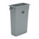 Genuine Joe Space-saving Waste Container, Gray