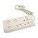 Compucessory 8-Outlet Strip Surge Protectors, Light gray
