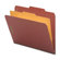 Nature Saver Classification Folders, Legal, 1 Partition, 10/BX, Red