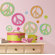Room Mates Studio Designs Peace Signs Peel and Stick Wall Decal