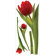 Room Mates Tulip Peel and Stick Wall Decal