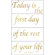Blue Mountain Wallcoverings Today is the First Day&hellip;Wall Art