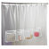 Zenith Products Three Pocket Shower Liner in Frosty Clear