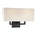 George Kovacs by Minka  Wall Sconce in Bronze with Off White Linen Shade