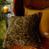 Posh Pelts Leopard Faux Fur Pillow Cover with Camel-Faux Suede Back
