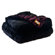 Posh Pelts Black Bear Faux Fur Throw Blanket with Burgundy Velvet-Velour Lining