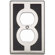Atlas Homewares 4.9" Zanzibar Blk Outlet Plate