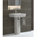 Bissonnet Emma 21.7" Full Pedestal Overflow Bathroom Sink With Optional Towel Bar