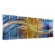 All My Walls Abstract by Ash Carl Metal Wall Art in Blue and Yellow - 23.5" x 60"