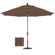 California Umbrella 11' Fiberglass Market Collar Tilt Umbrella