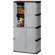 Rubbermaid 72" Mica & Charcoal Full Double Door Cabinet FG708300MICHR 