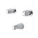 Price Pfister Bedford Double Handle Wall Mount Tub Faucet