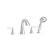 Price Pfister Saxton Roman Tub Trim with Side Spray