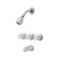 Price Pfister 01 Series Dual Control Tub and Shower Faucet with Acrylic Windsor Handles