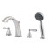 Price Pfister Portola Double Handle Hand shower 4 Hole Roman Tub Faucet with Trim