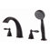Price Pfister Portola Double Handle Hand shower 4 Hole Roman Tub Faucet with Trim