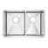 American Standard Stainless Steel Undermount Double Combination Bowl kitchen sink in Brushed Stainless Steel