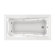American Standard Green Tea 21" x 66" Whirlpool Bath Tub in White