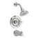 American Standard Hampton Bath Tub and Shower Faucet with Metal Lever Handle