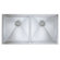 Blanco Precision 16" Large Equal Double Bowl Stainless Steel Kitchen Sink in Satin Polished