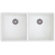 Blanco Precis Double Bowl Undermount Kitchen Sink in White