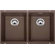 Blanco Precis Double Bowl Undermount Kitchen Sink in Cafe Brown