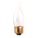 Bulbrite Industries 40W Incandescent Flame Tip Chandelier Bulb with E26 Base in Frost