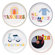Jonathan Adler Part Deux Jet Coaster  (Set of 4)