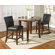 Steve Silver Furniture Montibello 3 Piece Pub Table Set in Multi-Step Rich Cherry