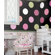4 Walls Whimisical Wallpaper Spiral Flowers Wallpaper in Black