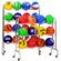 Dick Martin Sports Portable Ball Rack Holds 12-3 Tiers