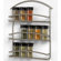 Spectrum Diversified Euro Wall-Mounted Spice Rack in Satin Nickel
