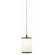 Philips Forecast Lighting Paige Shade in Fluted White Fabric with Bronze Rings
