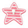 Twelve Timbers Single Peg on Striped Star (No Glitter)
