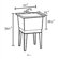 Swanstone Polypropylene Single Bowl Laundry Sink