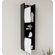 Fresca Wenge Wood Finish Bathroom Linen Cabinet with White Doors