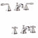 Grohe Seabury Widespread Lavatory Faucet Set Less Handles