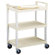 Continental Mfg. Co. 3-Shelf Utility Cart, 36"x16"x31", Beige
