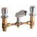 Chicago Faucets Widespread Bathroom Sink Faucet with Double Pump Handles