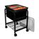 Innovative Storage Design Hanging File Cart,w/ Clear Lid,15-5/8"x18"x25-5/8",Black