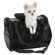 Zack and Zoey Croco Small Dog Carrier in Black