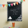 Wallies Peace Chalkboard Mural in Black