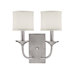 Loft Two Light Wall Sconce in Matte Nickel