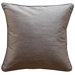 Plain Piping Stripe Square Decorative Pillow in Brown