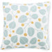 Bethe Leaves Linen Pillow in Aqua